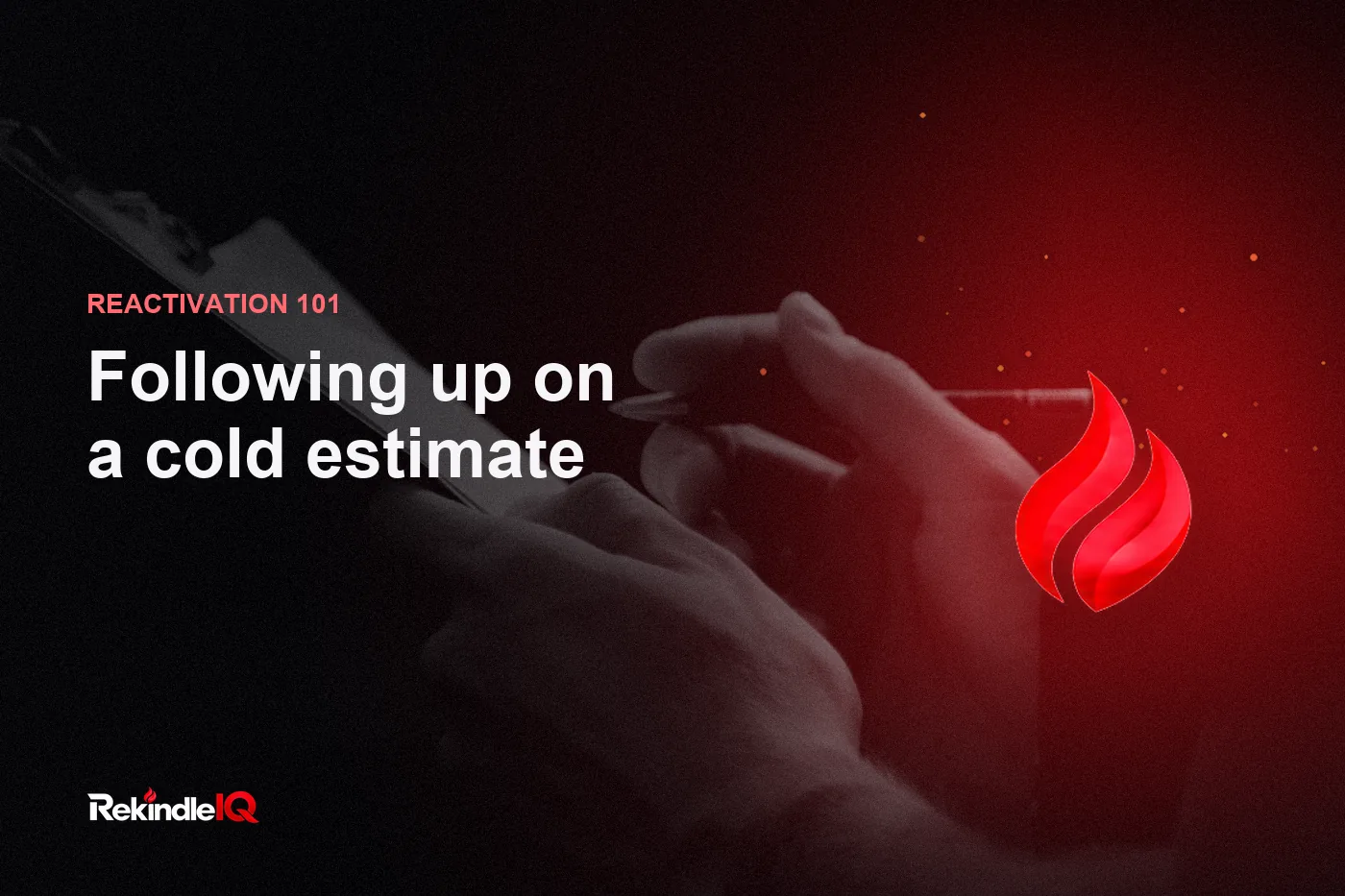 An open estimate getting a timely, friendly follow-up