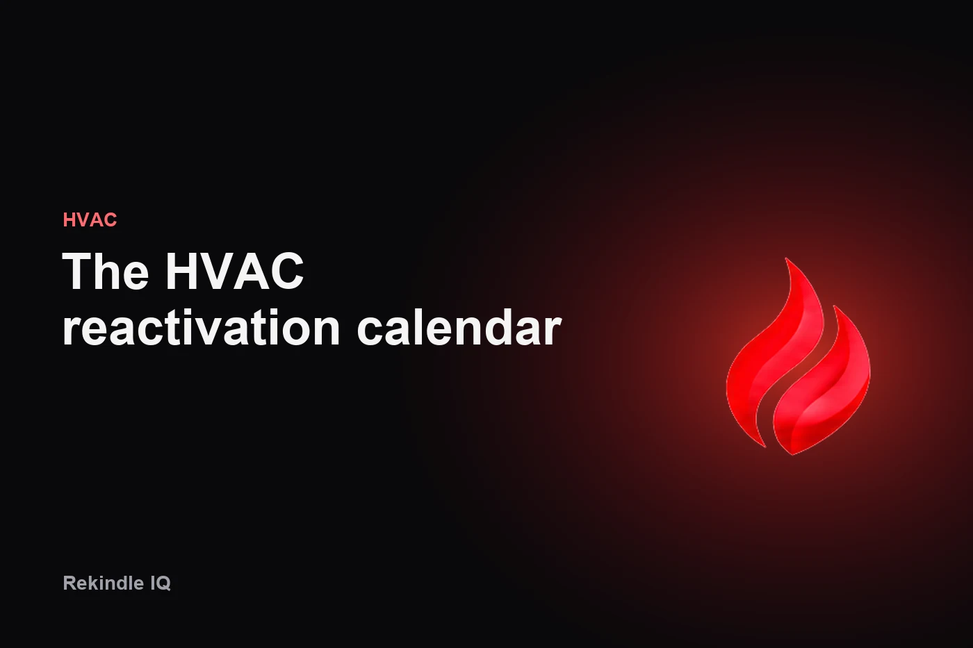 A year of seasonal HVAC reminders on a calendar